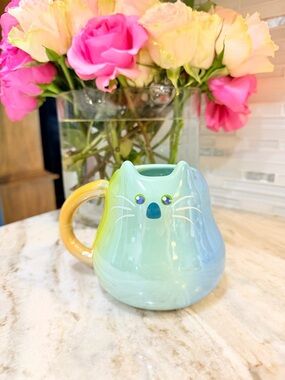 NEW Disney Pixar Soul Mr. Mittens The Cat Mug Iridescent Color Ceramic Mug